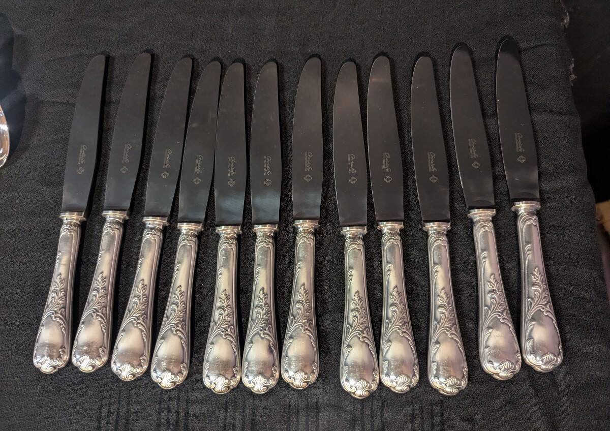 Christofle cutlery set – Marly model – 164 pieces – silver-plated metal