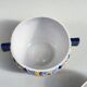 Pot amphore en porcelaine et son couvercle