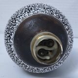 Art deco contorted ceramic lamp base in the Louis Dage Jean Besnard style from the 1930s