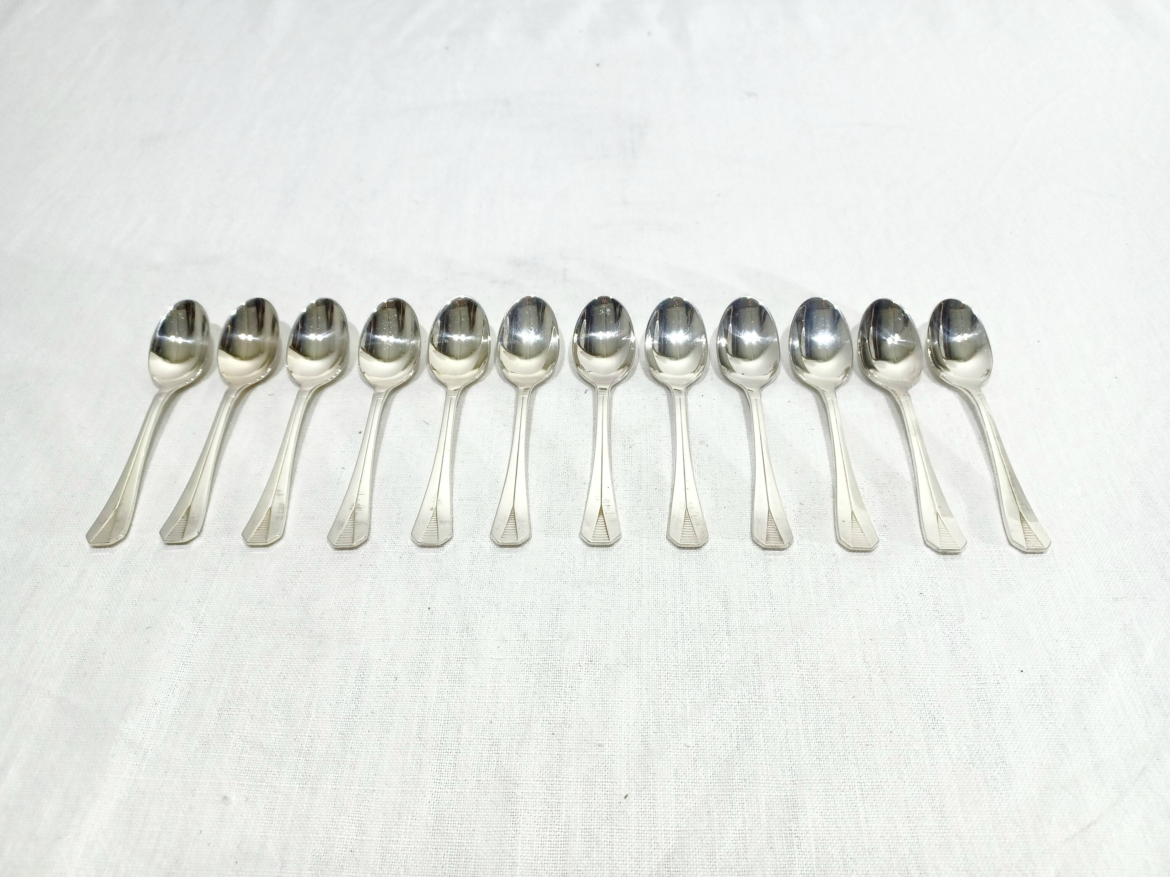 CHRISTOFLE - 12 ATLANTIDE MOCHA SPOONS