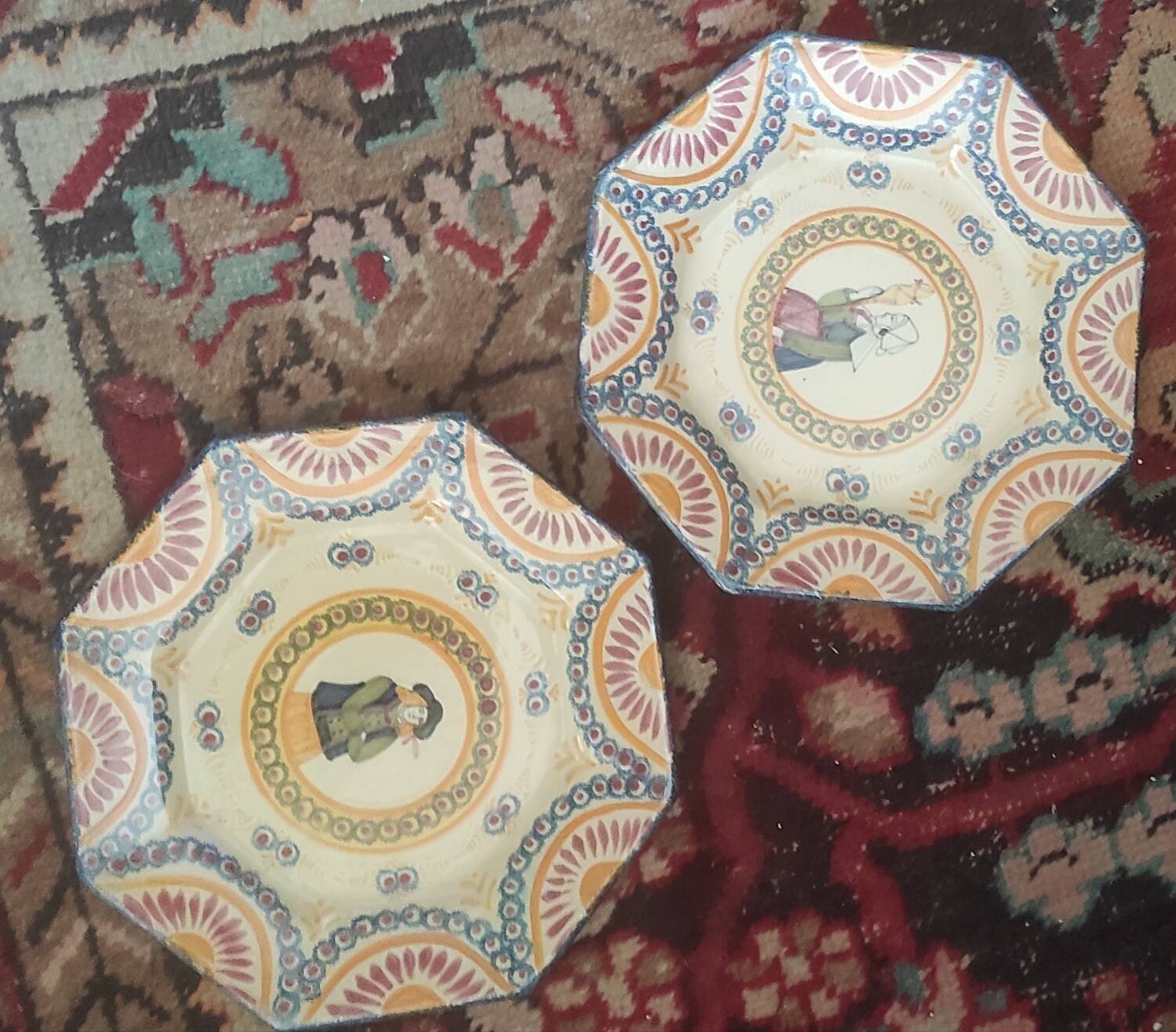 Two Henriot Quimper plates