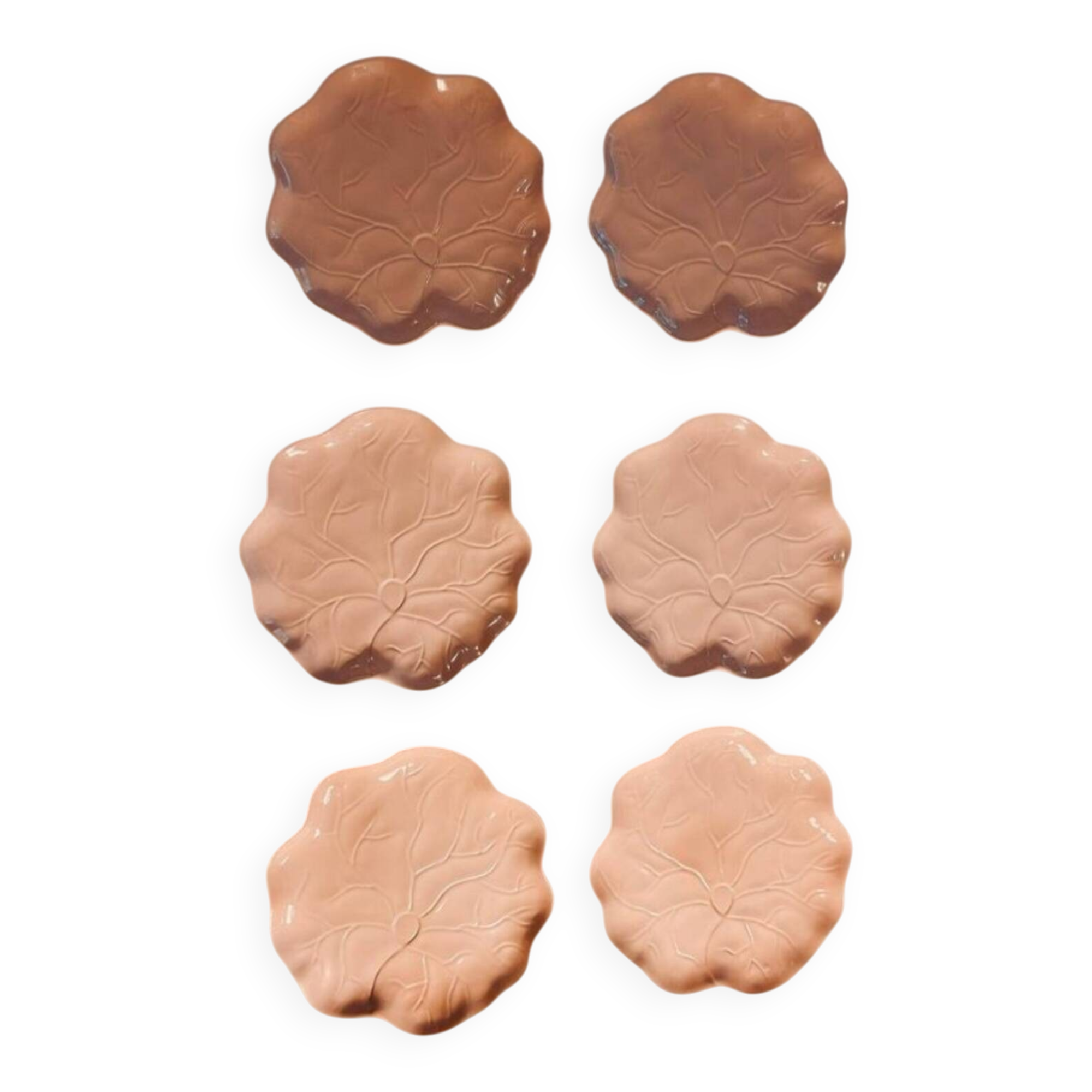 Lot de 6 assiettes Christian Dior – Modèle "Nénuphar"