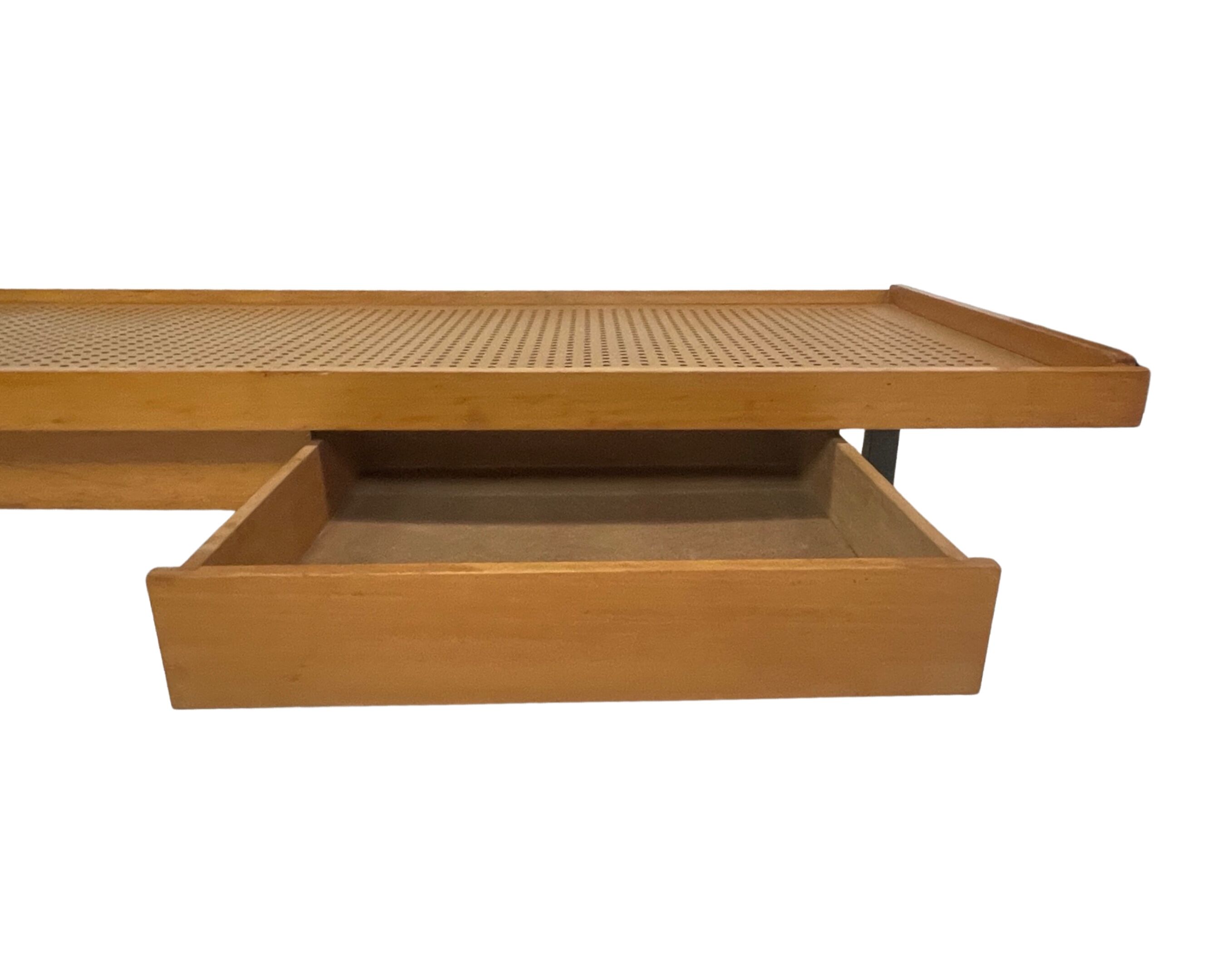 Vintage wooden bed with drawers, Netherlands, 1960 design Daybed