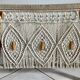 Porte-revue macramé et perles de bois