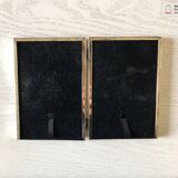 Contemporary art to pose with aged frame