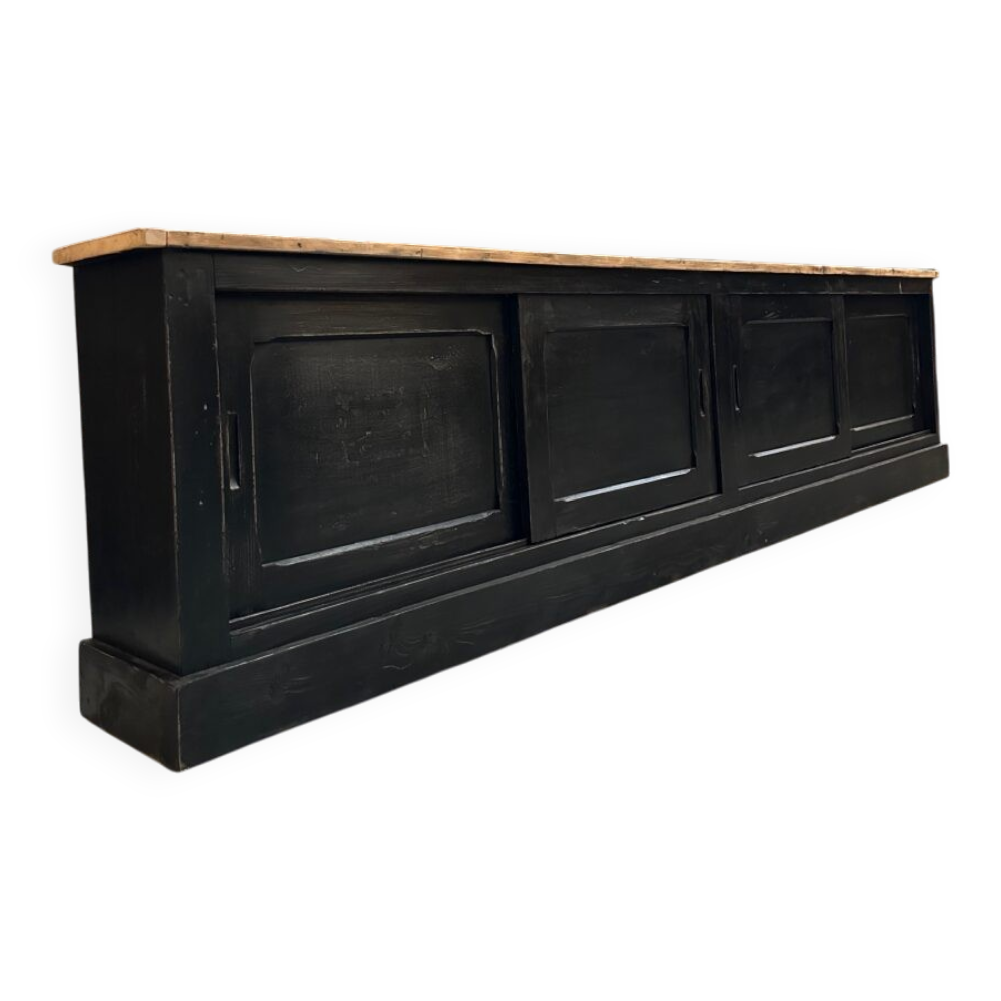 Large workshop cabinet with sliding doors