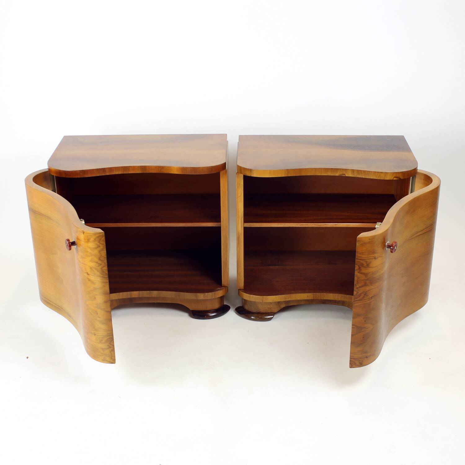 Art Deco Bedside Tables By Jindřich Halabala For Up Závody, 1930s