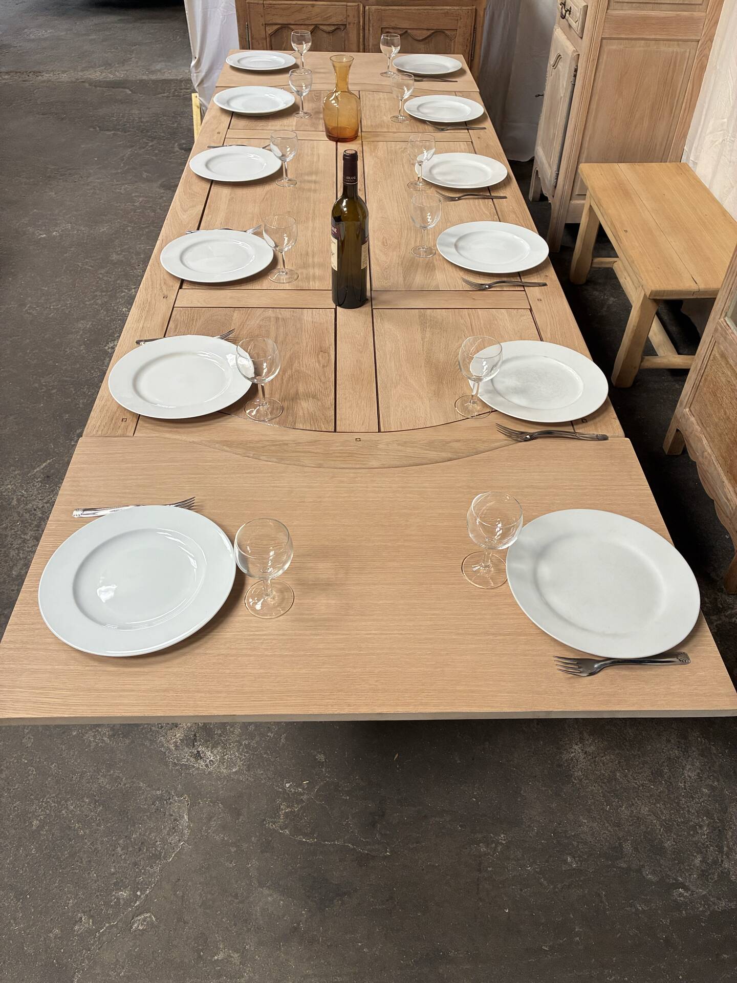 Monastery table with extensions