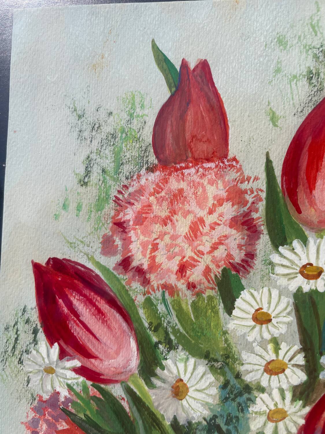 Flower bouquet painting