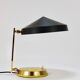 Mid-century table or desk lamp in black brass, Austria, 1960s.