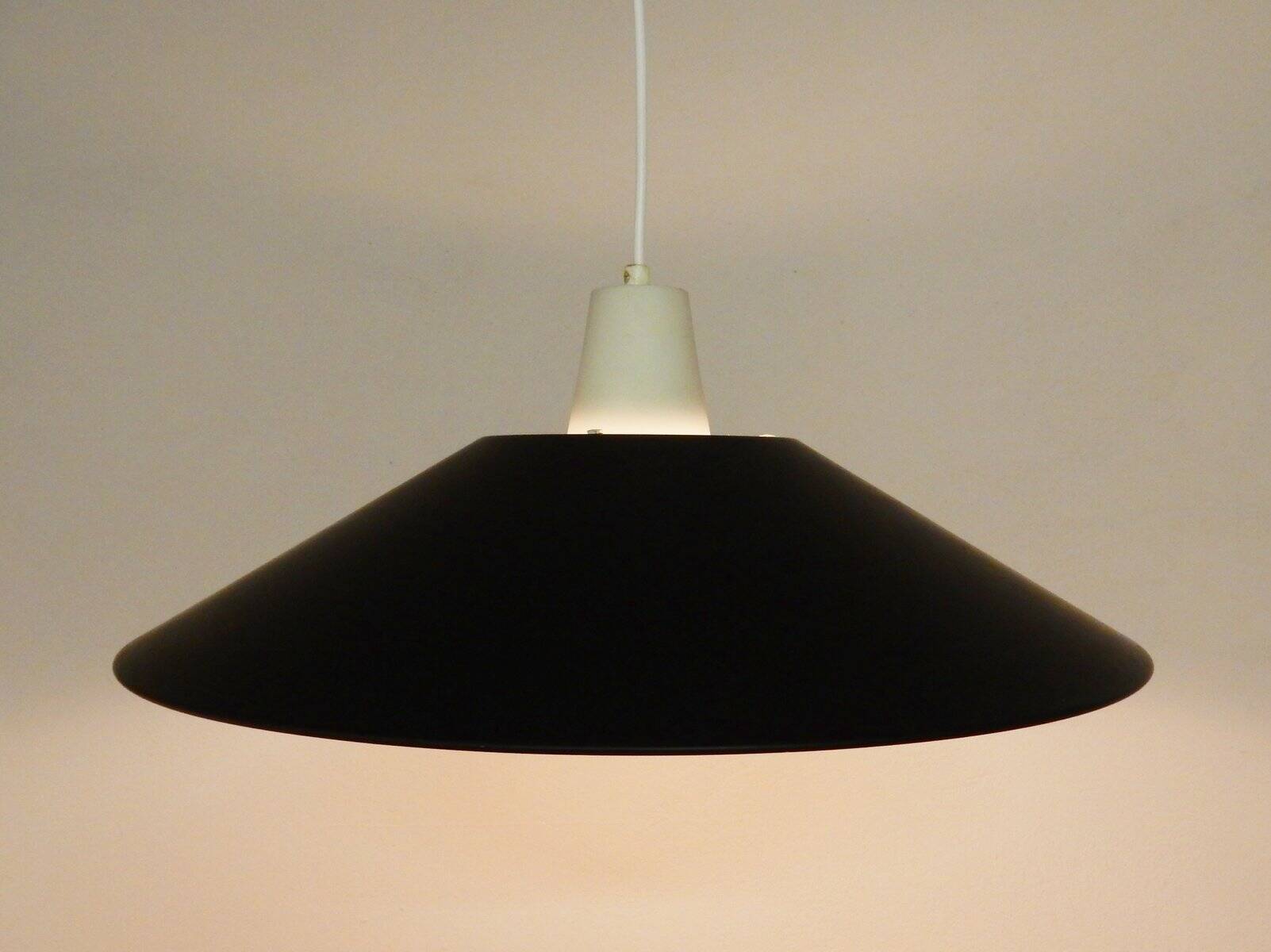 Rare black Combi Lamperne series pendant lamp by Per Iversen for Louis Poulsen