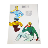 Affiche esquisse de mode années 40