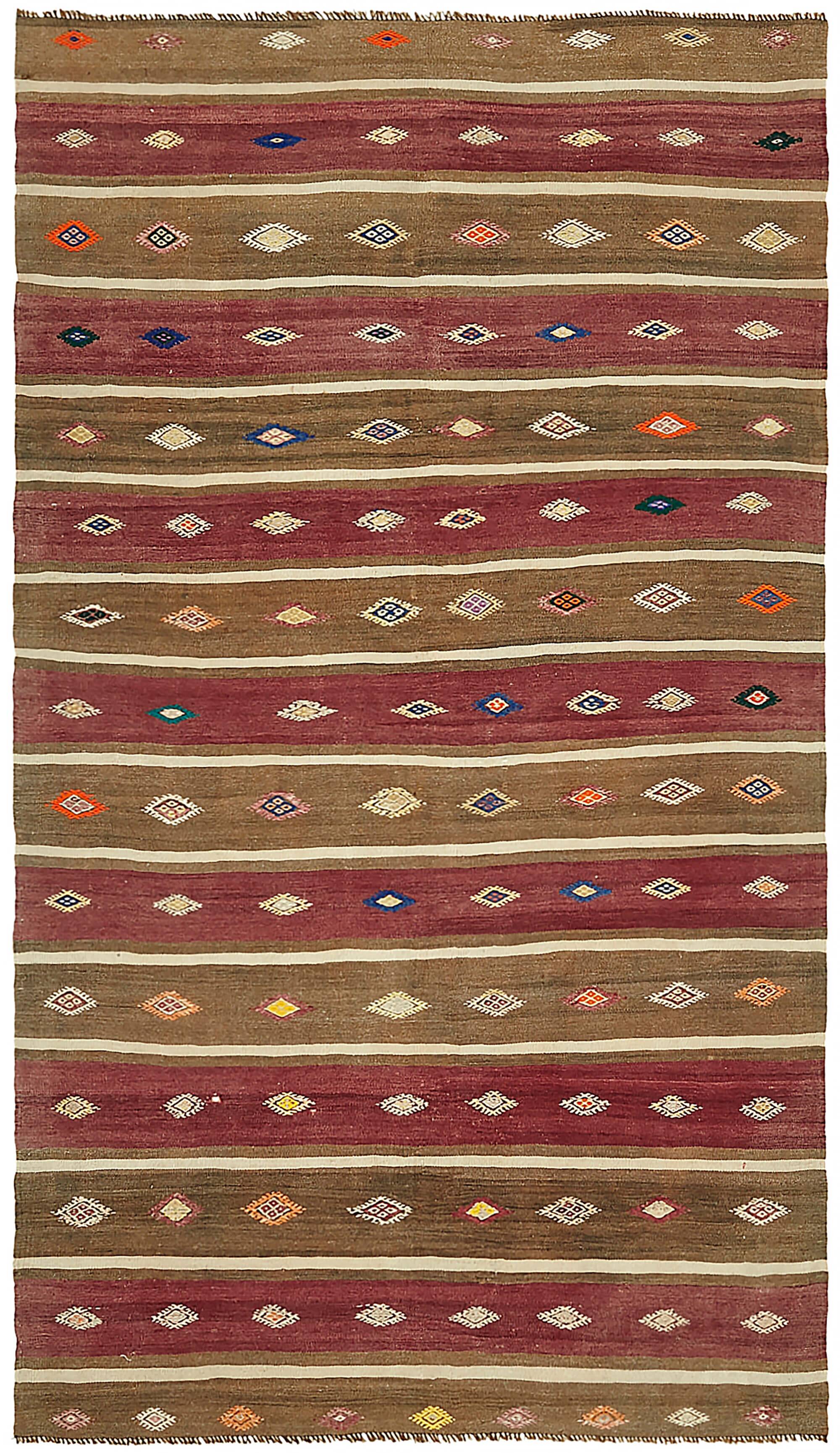 Turkish Handmade Vintage Anatolian Kilim 167 cm x 293 cm