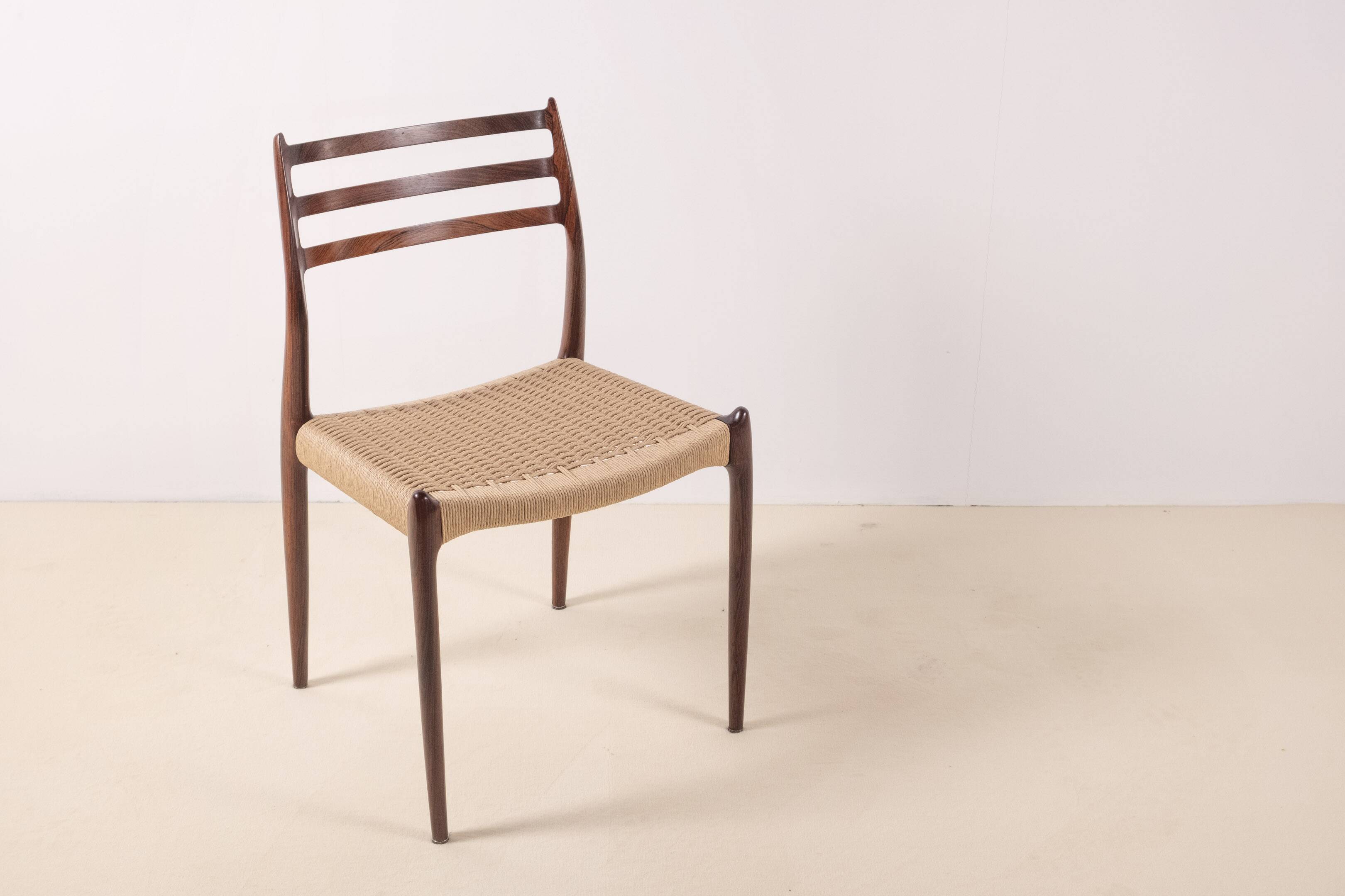 1x Niels Møller Chair Model 78 in Rosewood, 1960s Denmark