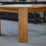 Solid elm table in the style of Maison Regain, 1970s