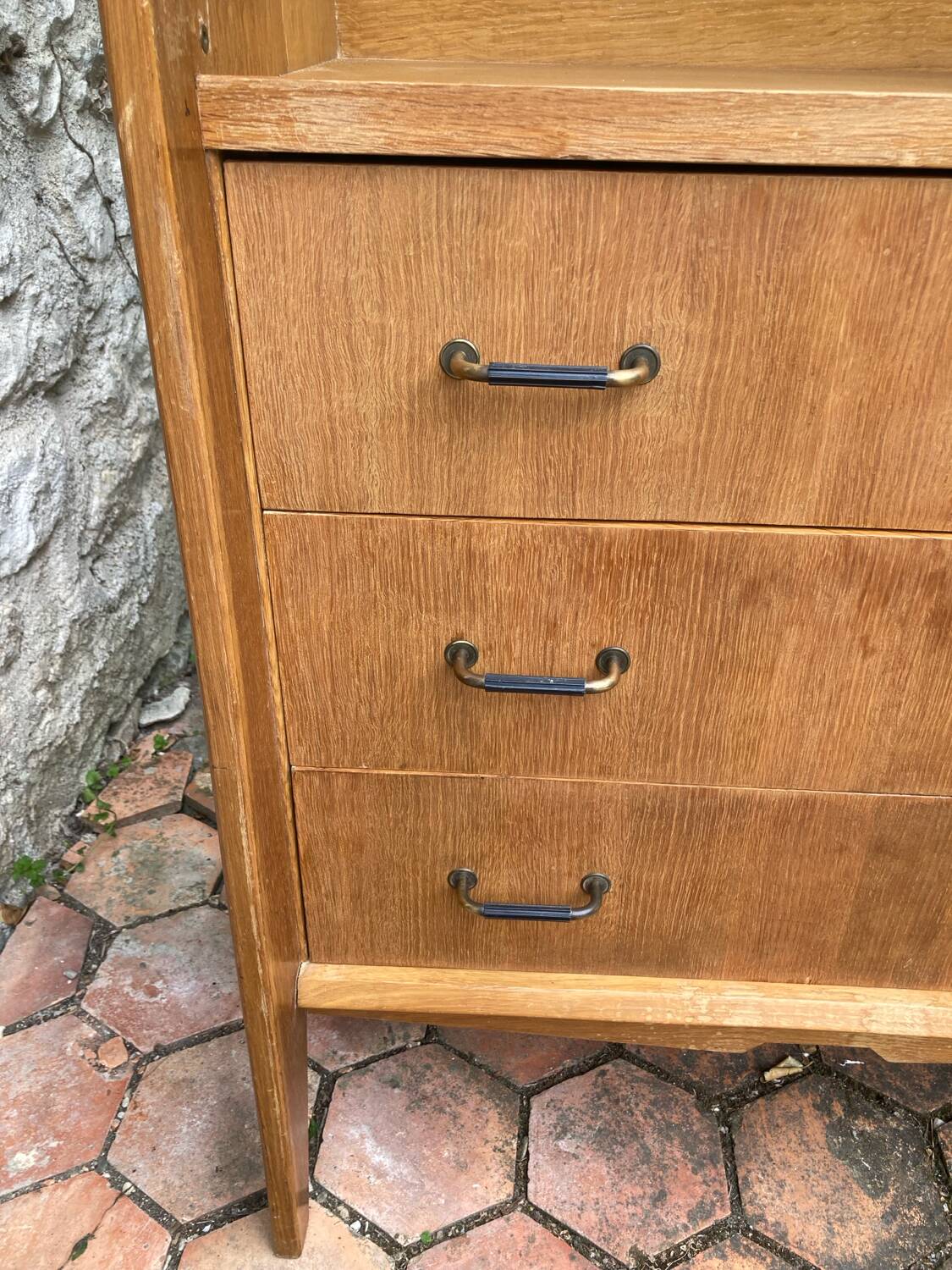 Vintage bookcase shelf