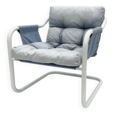 Fauteuil tubulaire vintage Mio des années 1970