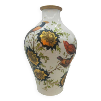 Grand vase en céramique décoré signé pecchioli, années 1950