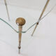 Brass side table with double glass top Maison Jansen Style - Circa 1940