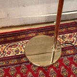 Articulated reading floor lamp in brass, design by DLG Fratelli Martini.