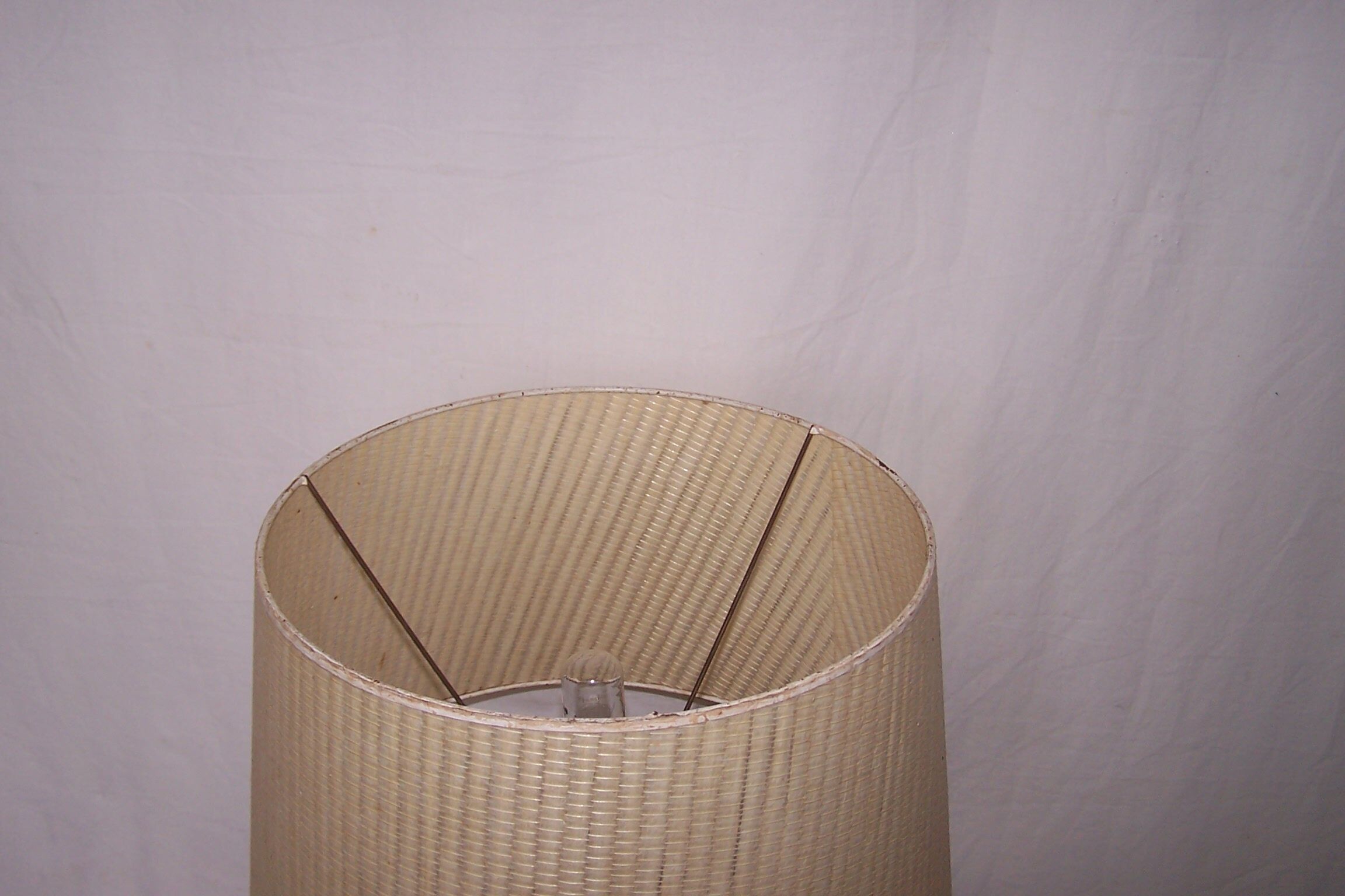 Sculptural lamp wood - marble - 60s