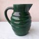 Green ceramic pitcher