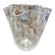 Murano bubble blown glass handkerchief vase