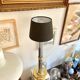 Le Dauphin lamp in silver and gold metal