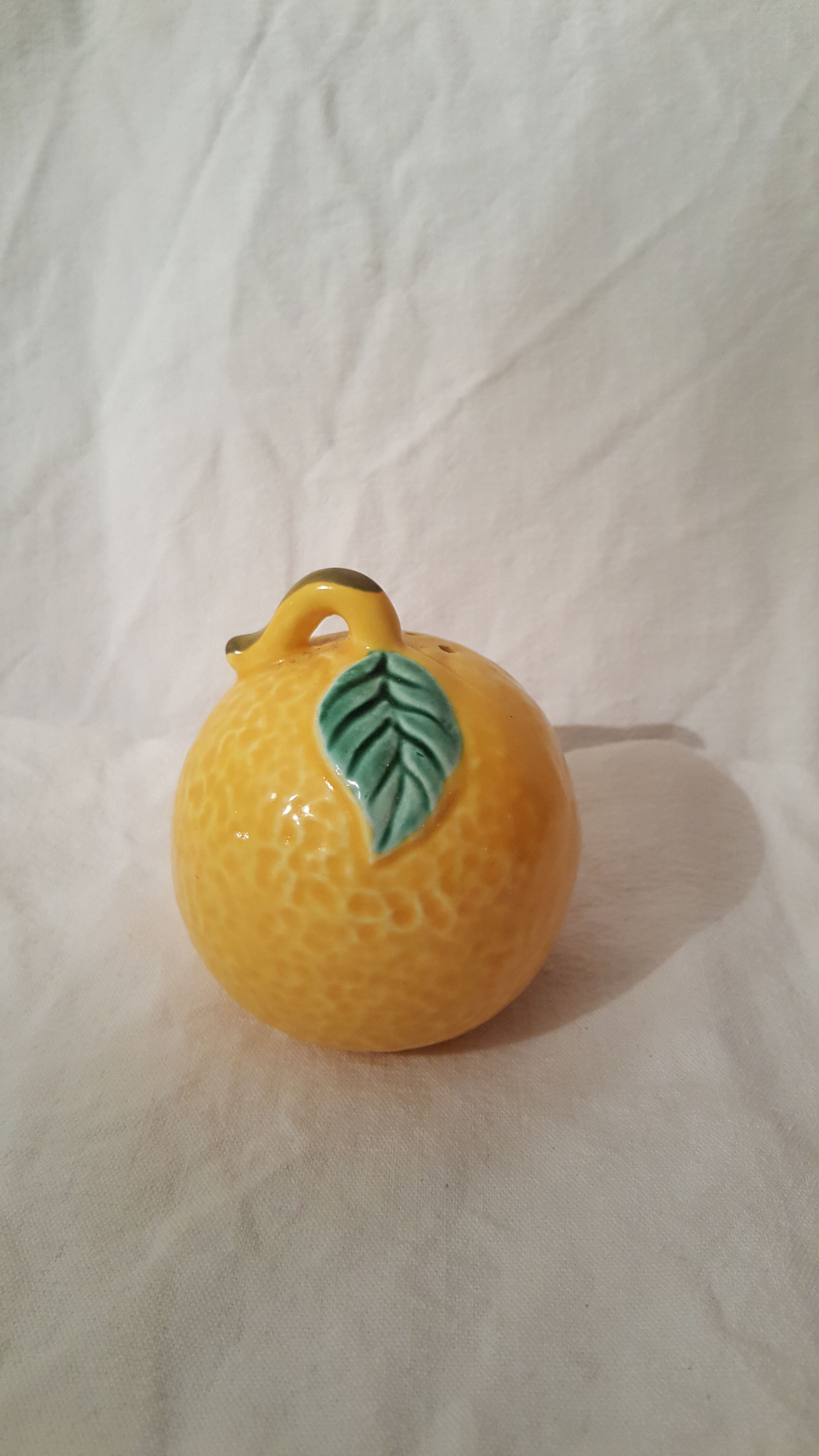 Fruit-shaped pitcher: an orange