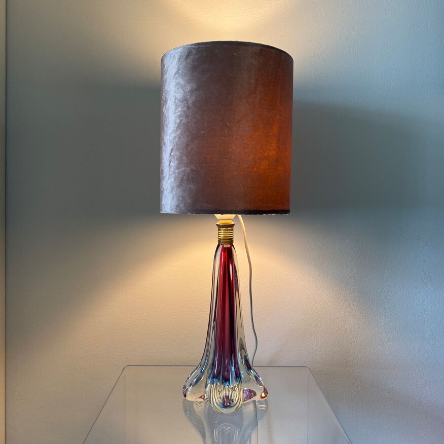 Vintage Murano table lamp, duo colours