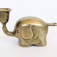 Vintage brass elephant figurine candle holder Haku mid-century