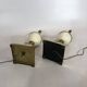 Paire de lampes de table en émail vintage - années 1970 Hollywood Regency rétro