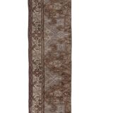 distressed turkish oushak rug runner 2' x 7'10"