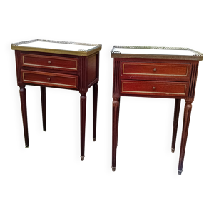 Paire tables chevet - xvi