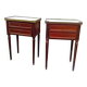 Pair of Louis XVI bedside tables.