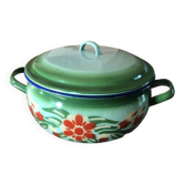 Enamelled sheet tureen