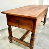 Large farm table - solid cherry - superb patina