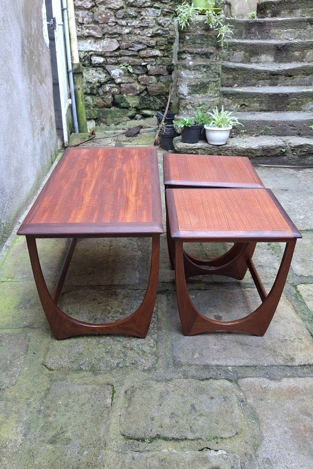 GPlan nesting tables in teak from the 1960s.