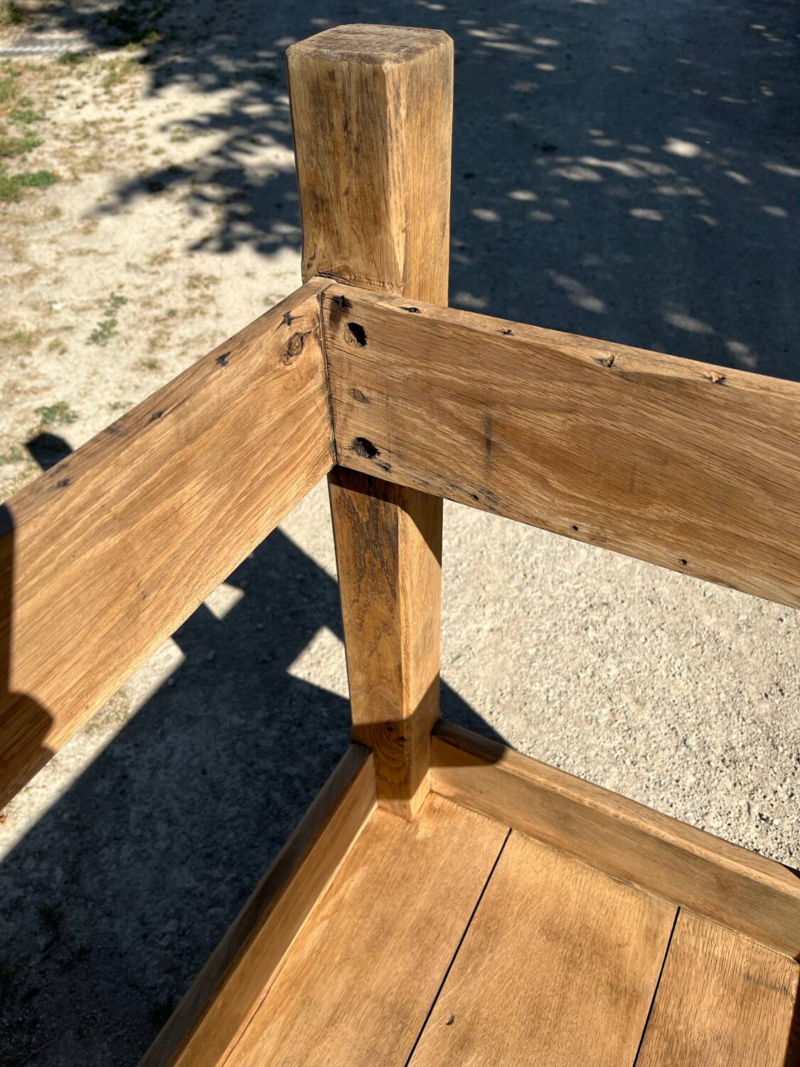 Small workbench made of solid oak