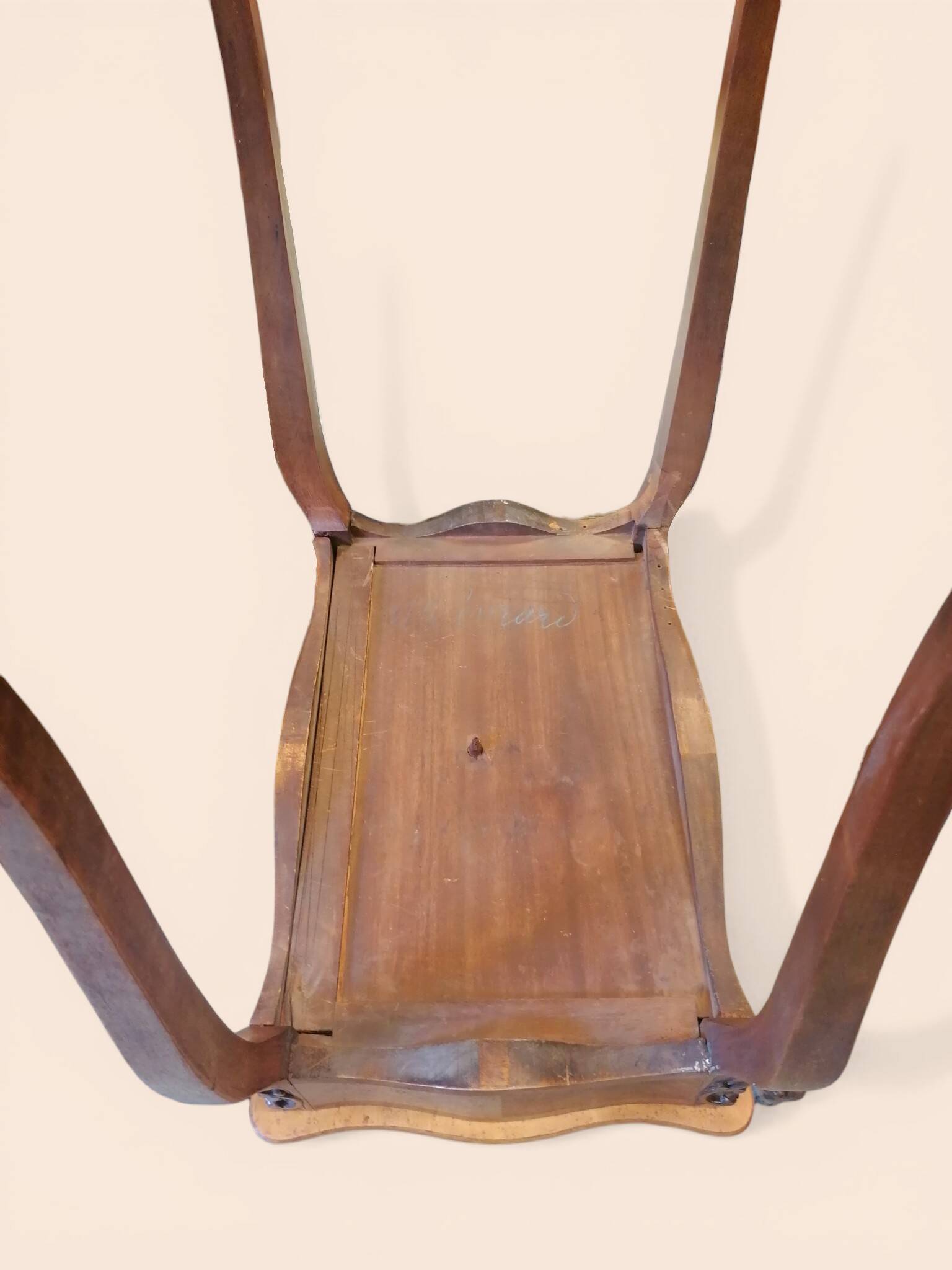 Coiffeuse en marqueterie de bois clairs - Style Louis XV