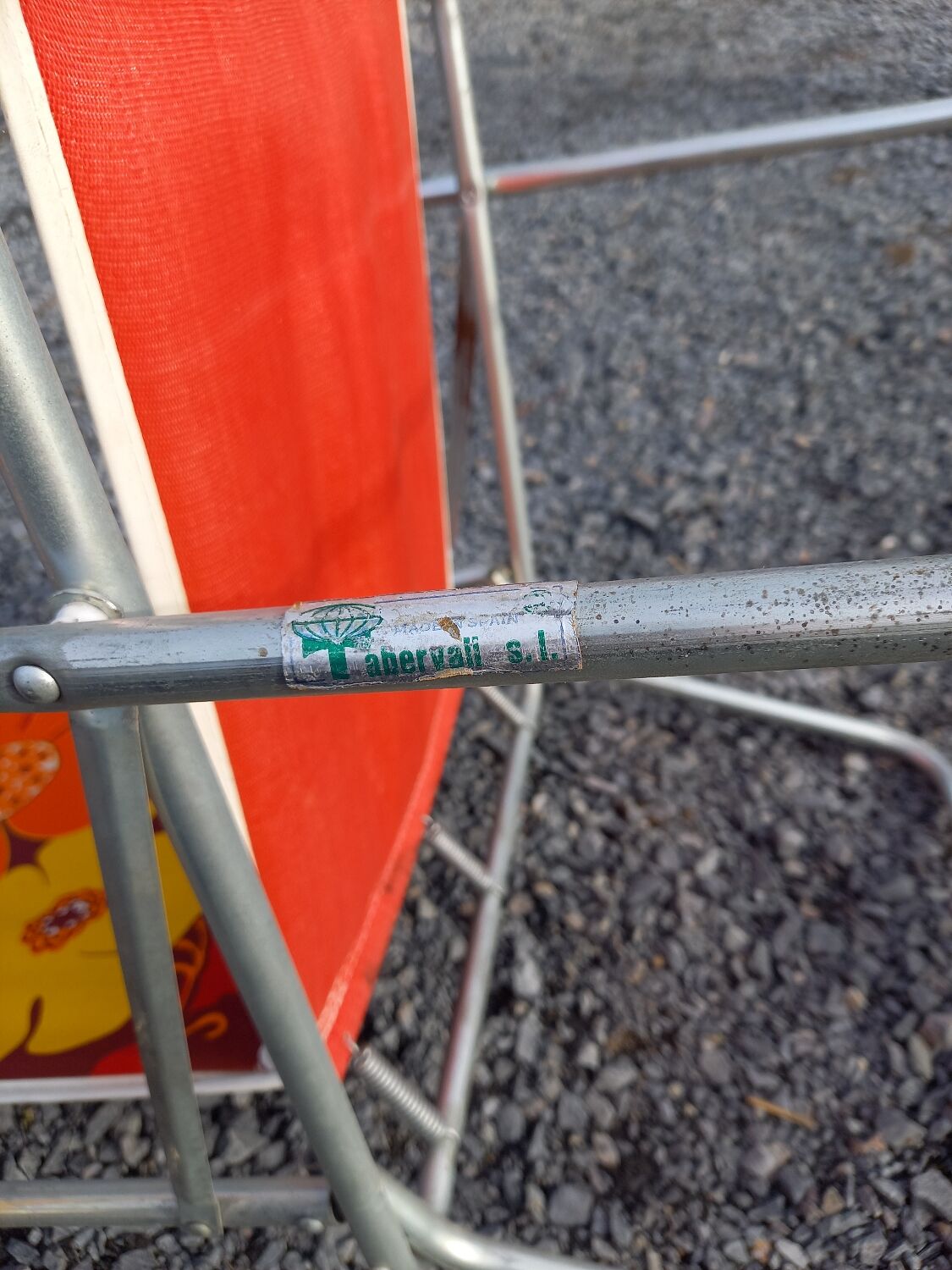 2 folding armchairs camping or beach vintage 70