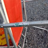 2 folding armchairs camping or beach vintage 70