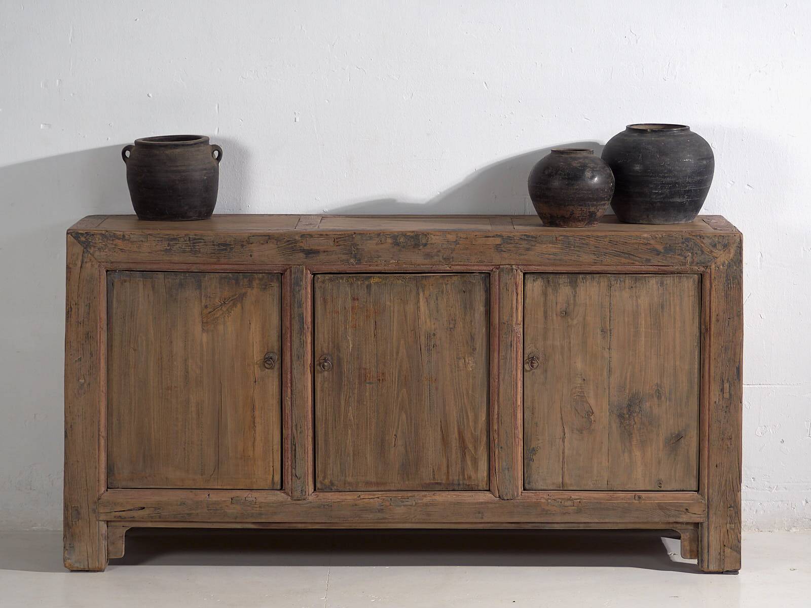 Antique oriental three-door sideboard (circa 1900)