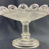 Cup on Vierzon glass pedestal, early 20th century