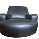 Paire de fauteuils Bug - Paola Navone pour Poliform - cuir - pivotant 360°