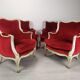 4 Louis XV Bergère armchairs