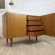 Vintage Scandinavian teak sideboard with full doors, 60s