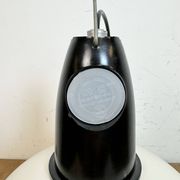 ndustrial Soviet White Enamel Pendant Lamp, 1960s