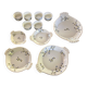 Vintage table service in porcelain LL France – Cornflower and do pattern.