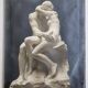 Old silver print, "Rodin's Kiss", 1903, 18 x 24 cm